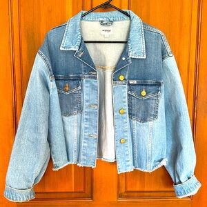 Wrangler Crop Jean Jacket large